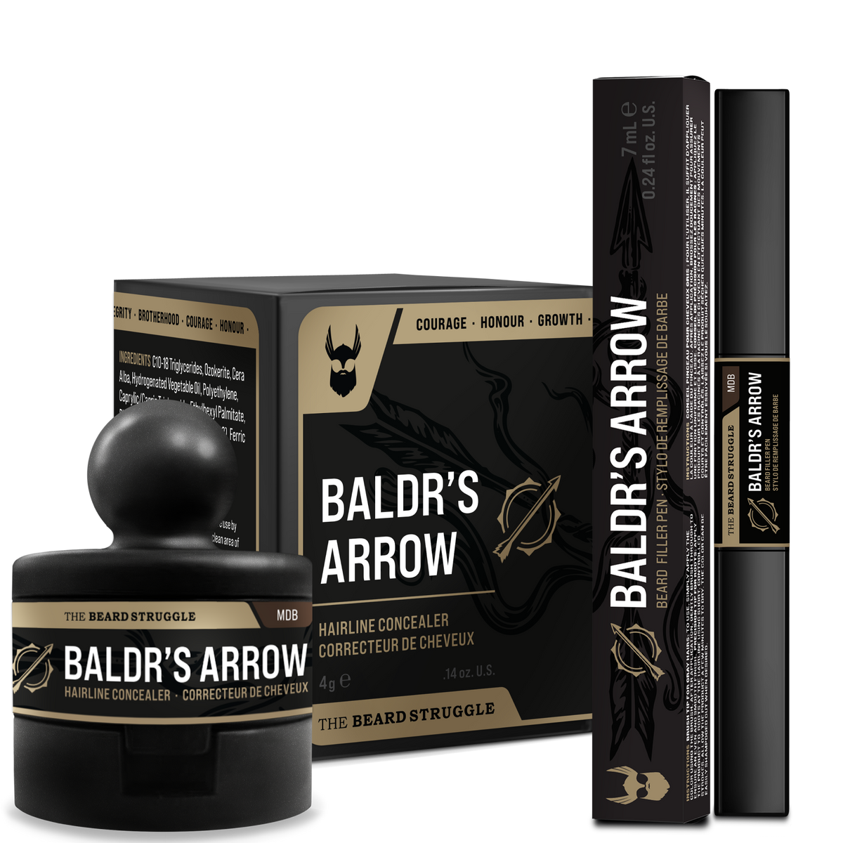 Baldr's Beard Pen + Hair Concealer Bundle