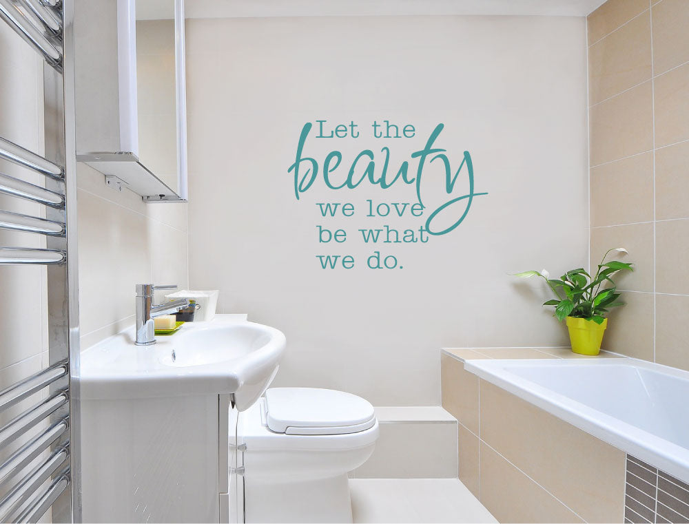 Beauty Wall Sticker Quote – Glamorous Salon Wall Art to Inspire Confidence