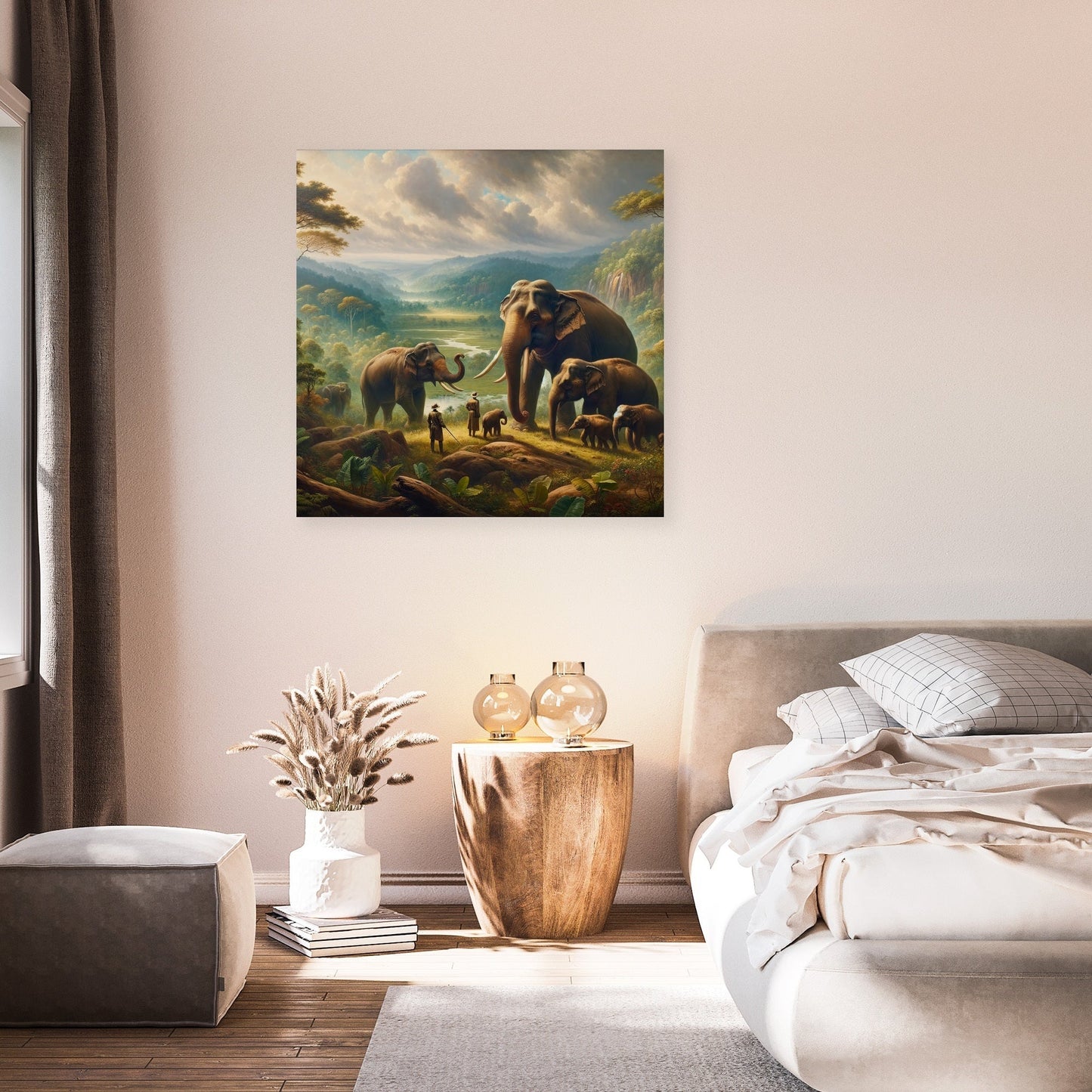 Elephant Majesty in Yala Canvas