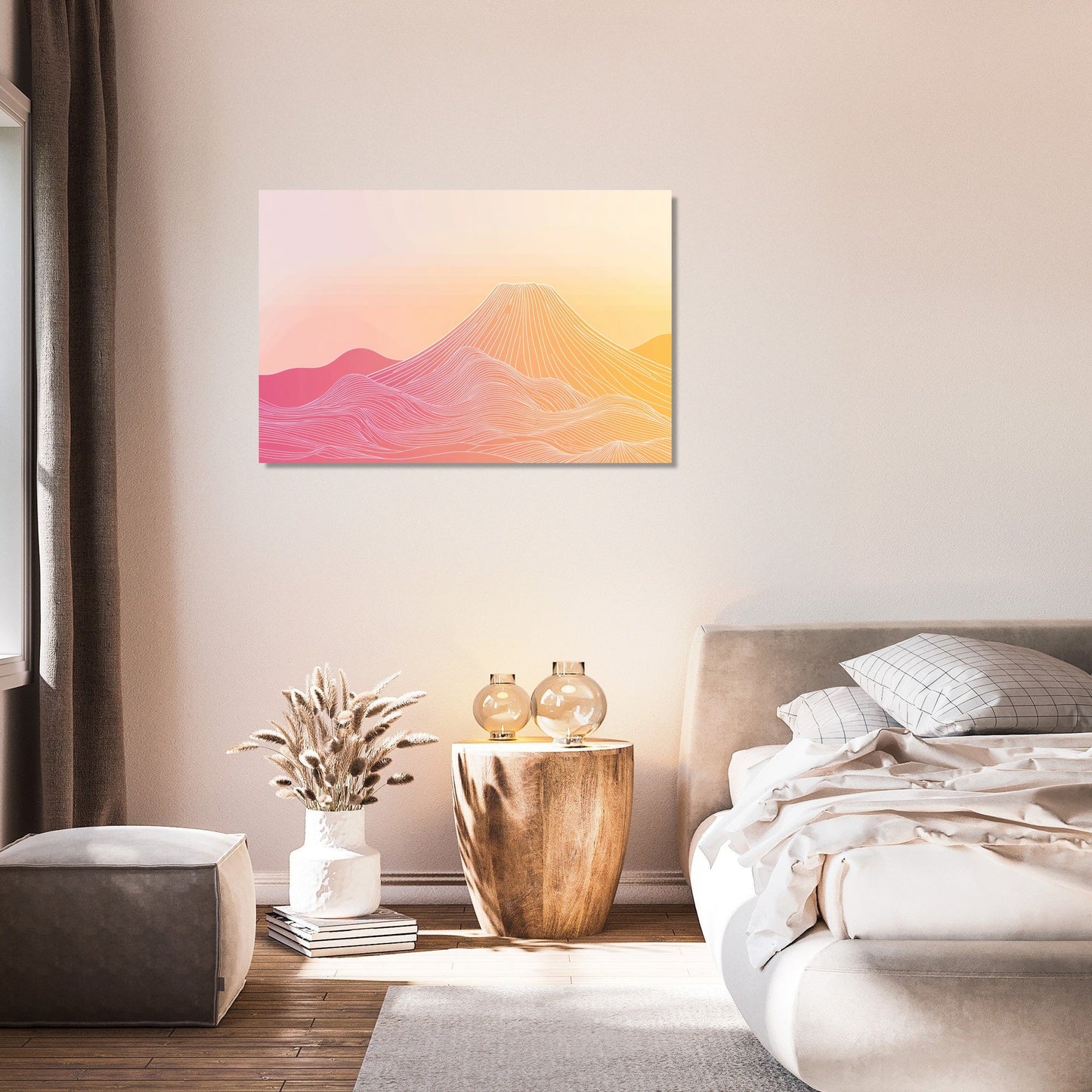 Dawn Volcano Canvas