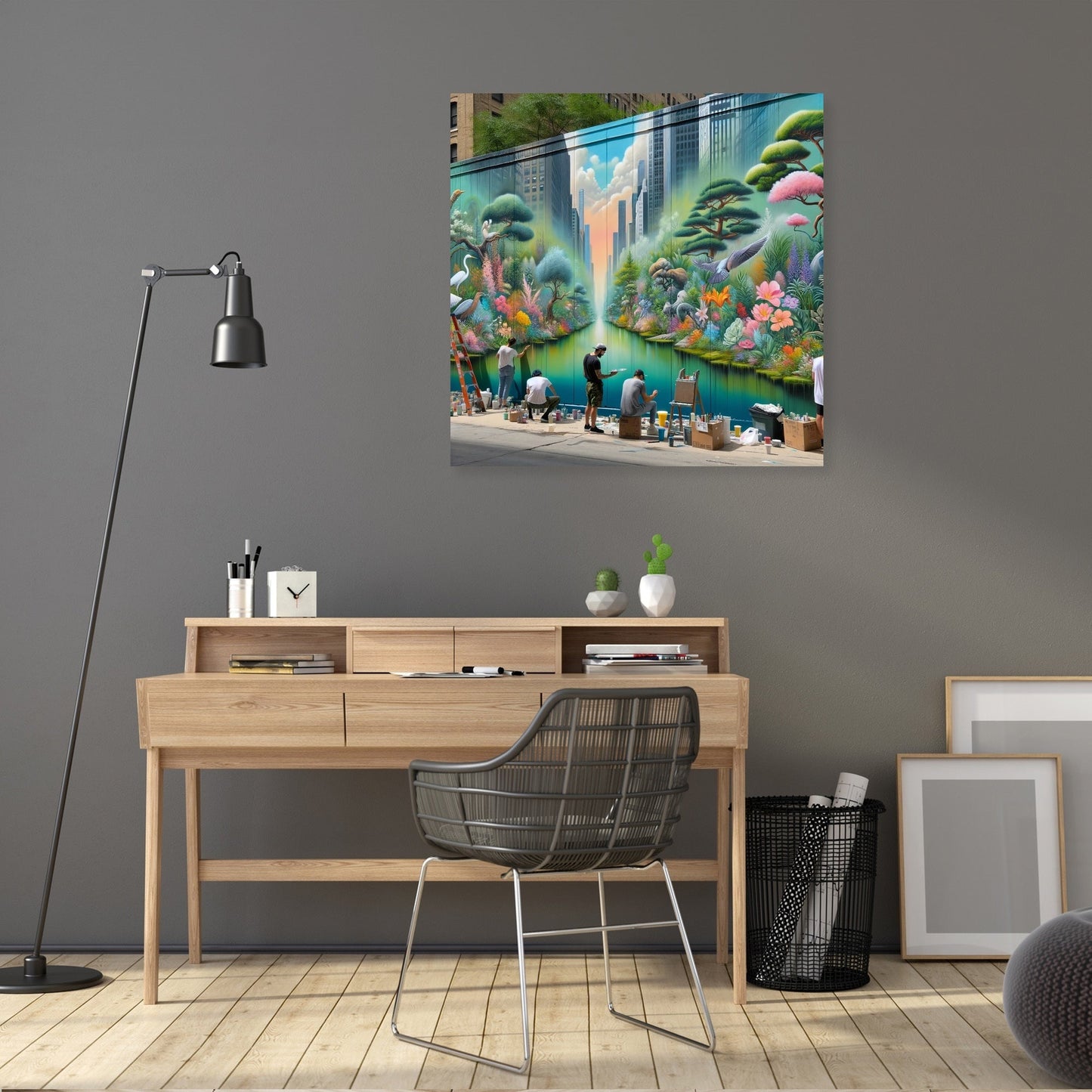 Urban Garden Mural Canvas