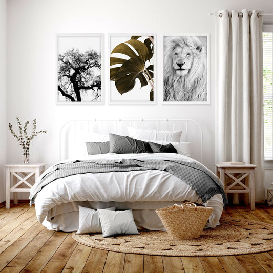 Bedroom Art Work decor | Set of 3 Wildlife Wall art Prints
