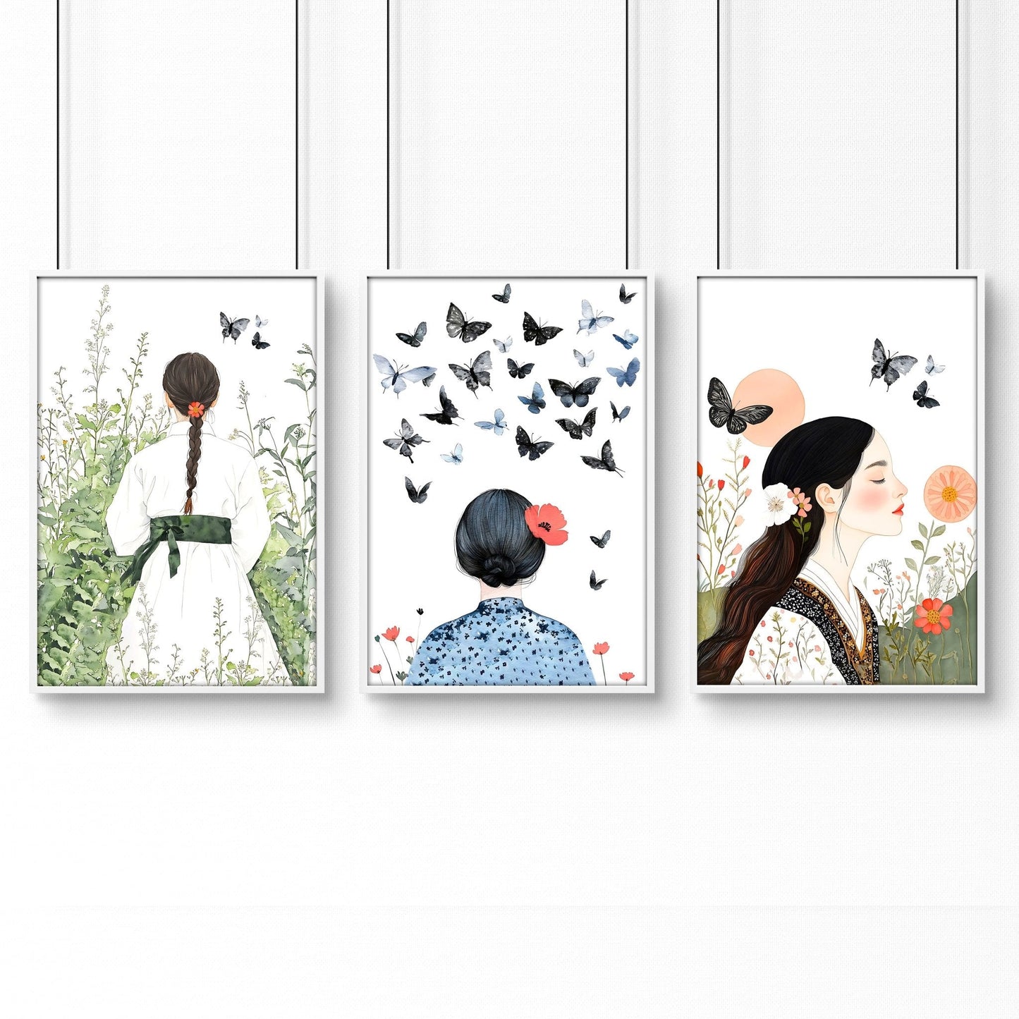 Bedroom Wall Art Decor | Set of 3 Wall art Prints