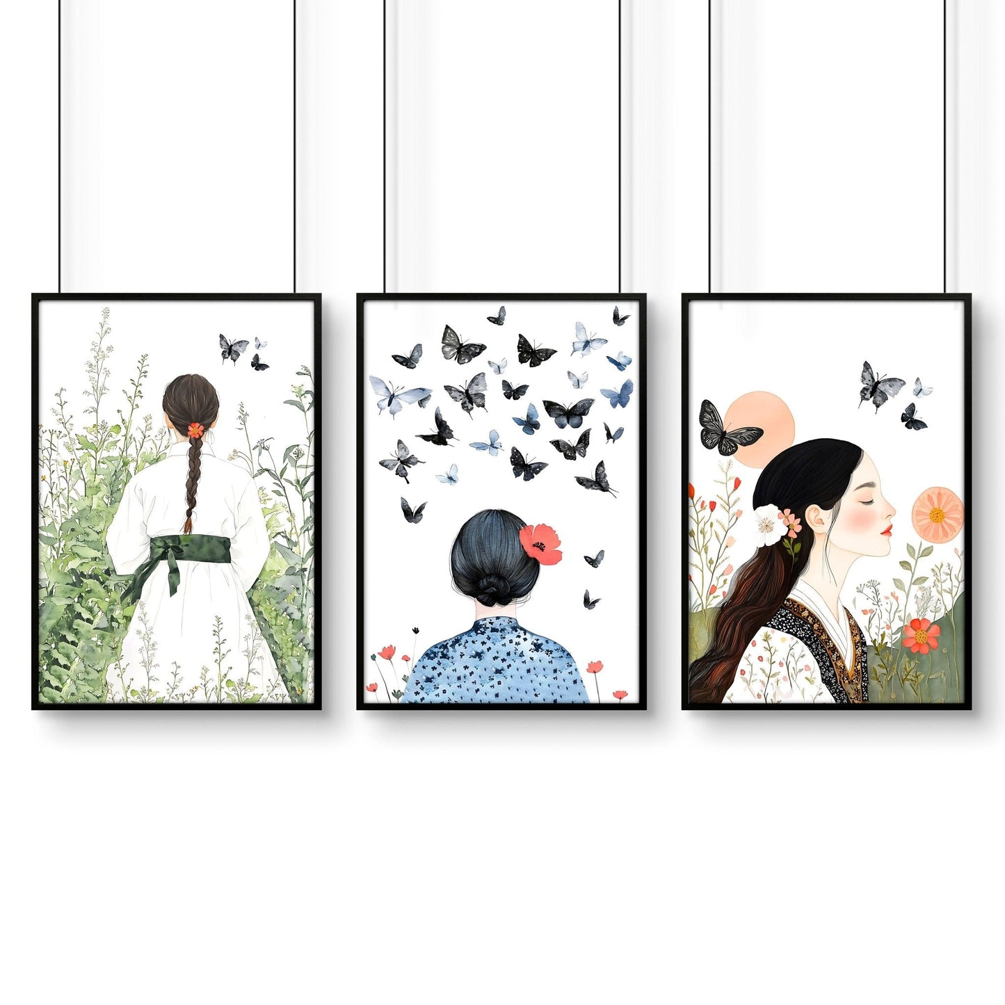 Bedroom Wall Art Decor | Set of 3 Wall art Prints