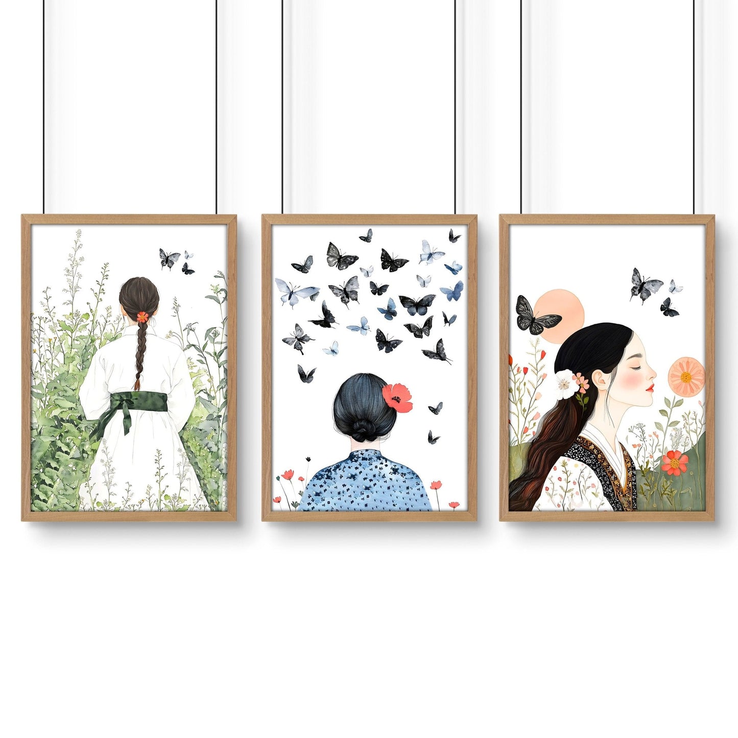 Bedroom Wall Art Decor | Set of 3 Wall art Prints