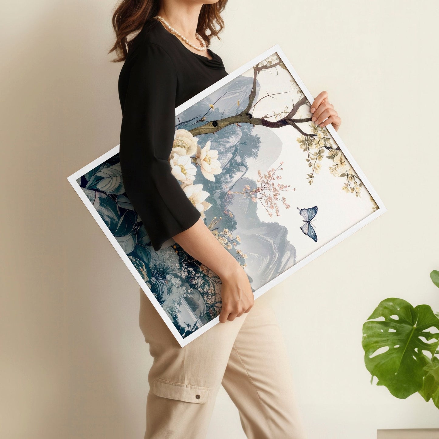 Bedroom Wall Ideas Pictures | Set of 3 Chinoiserie Wall art Prints