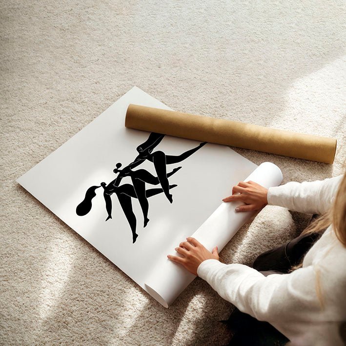 Bedroom Wall Inspiration decor | Set of 2 Minimal Women Wall art Prints