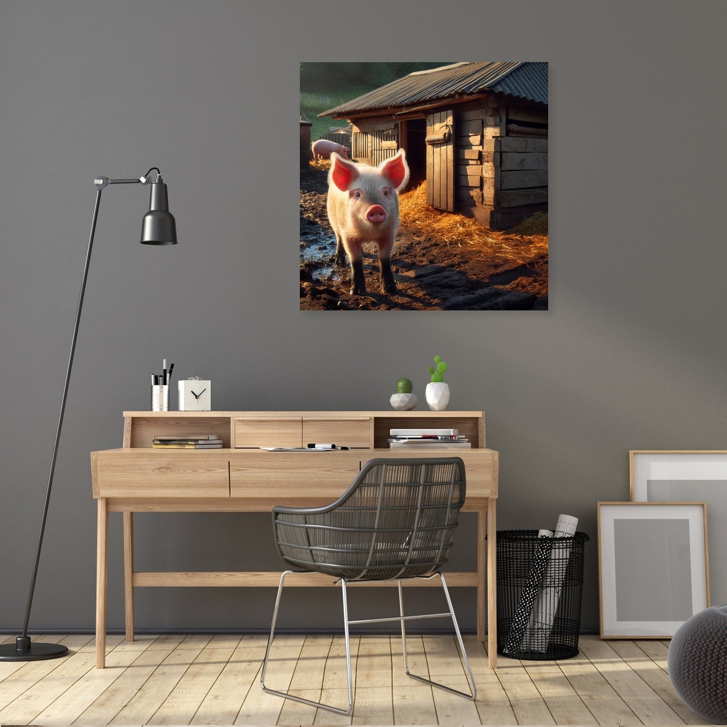 Farmyard Morning Canvas