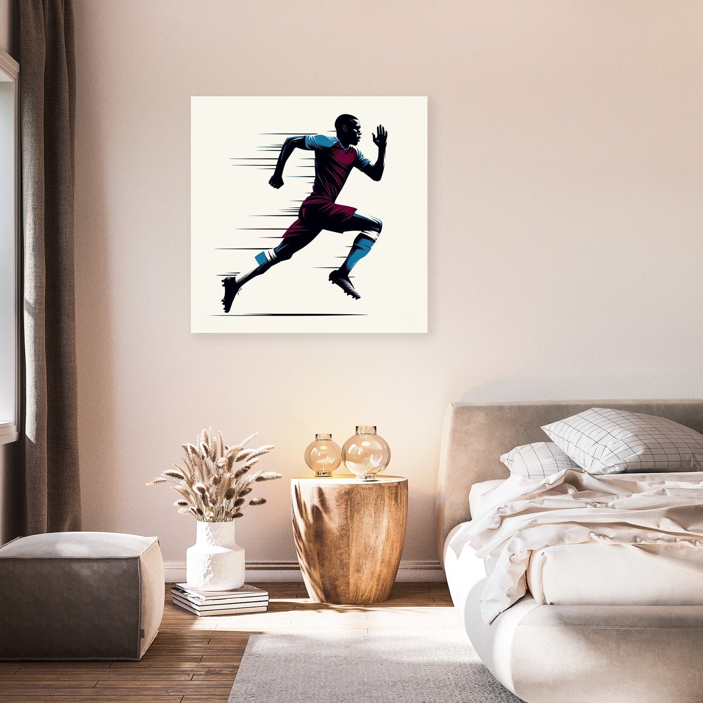 London Claret Rush Canvas