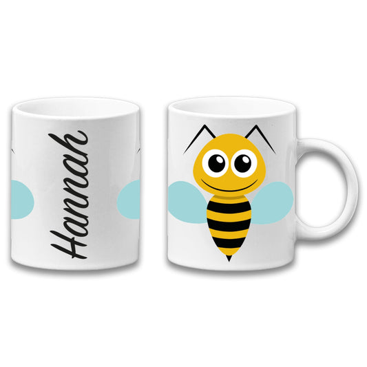 Adorable Bee Insect Personalised Your Name Gift Mug