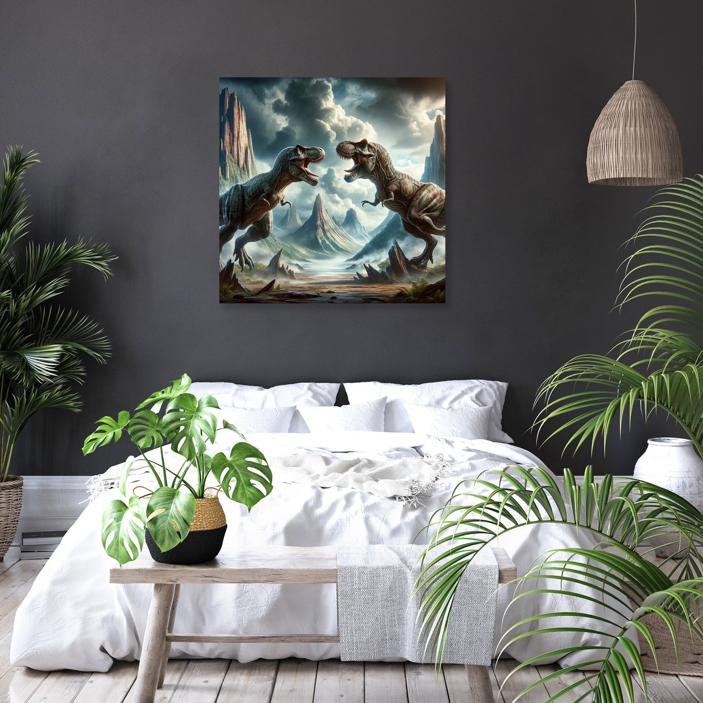Thunder Duel Rex Canvas