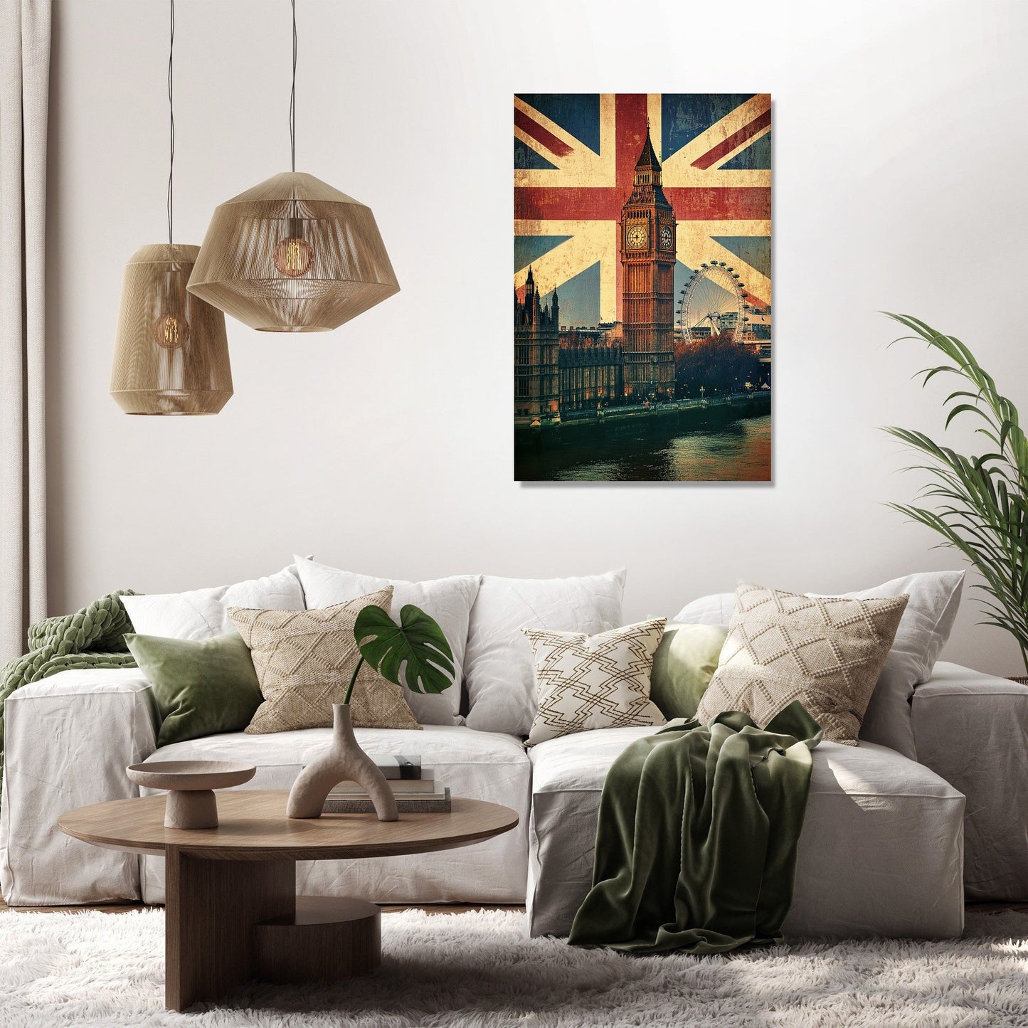 Union Jack Skyline Canvas
