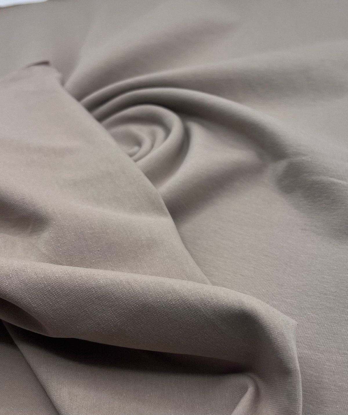 Beige Cotton Stretch Jersey 240 GSM 92/8 Lycra 4 Way Stretch