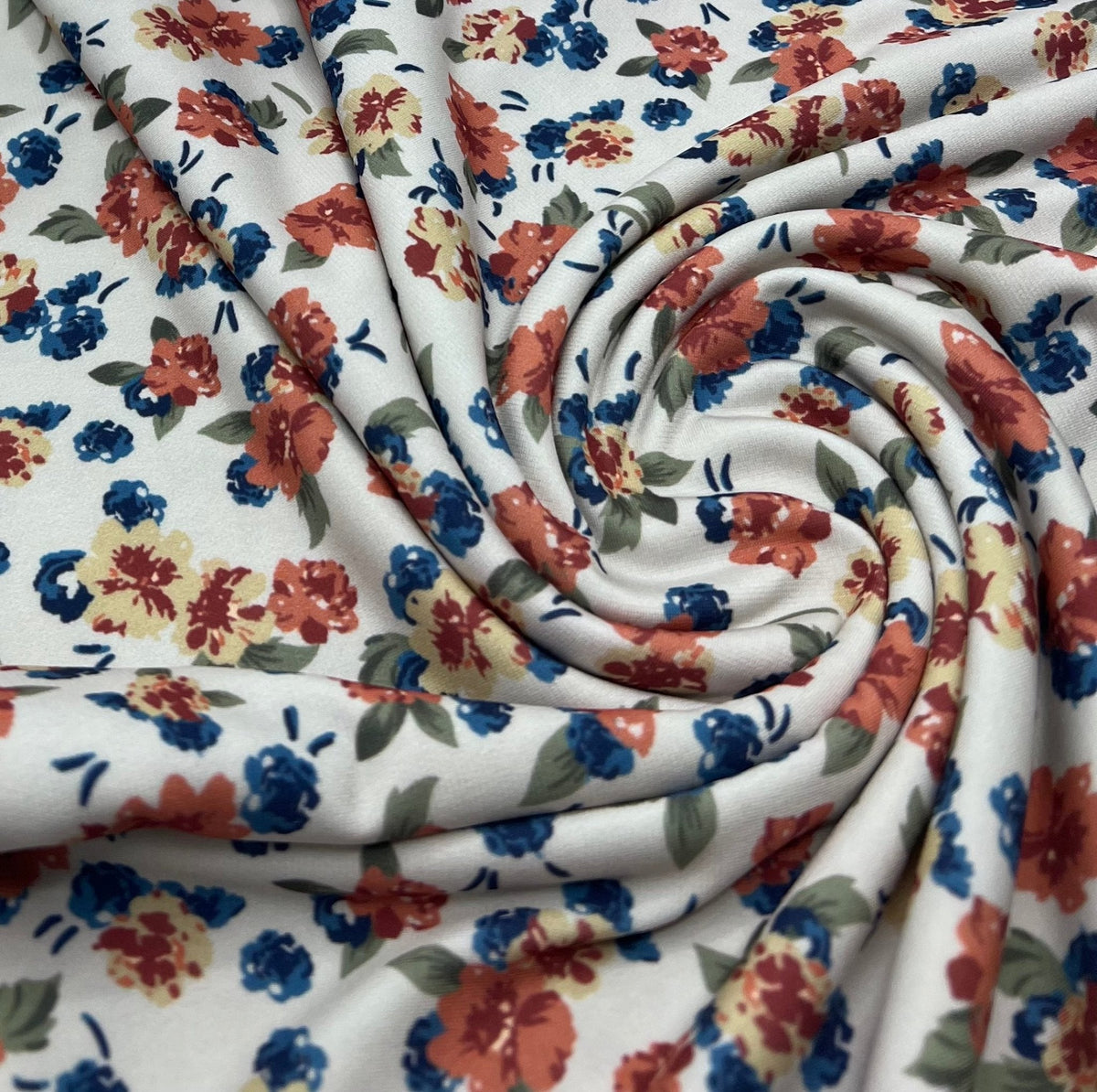Beige Ditsy Floral ITY Fabric