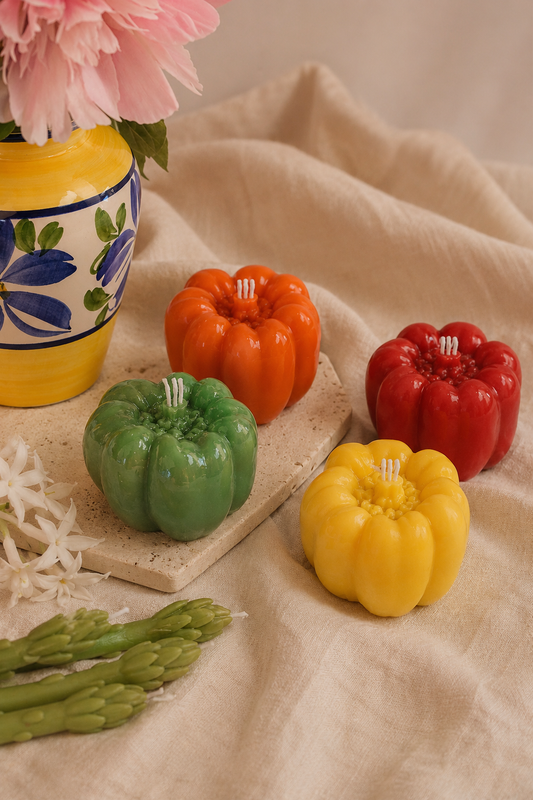 Bell Pepper Shaped Candle