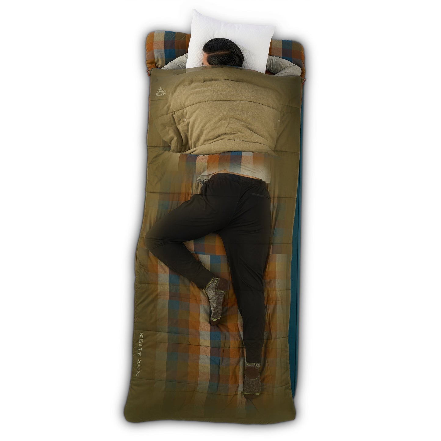 Kelty Wayback 20°F (-7°C) Synthetic Sleeping Bag - One Size - Burnt Olive