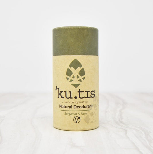 Bergamot & Sage Natural Roll On Eco Friendly Deodorant, Plastic Free Anti Perspirant