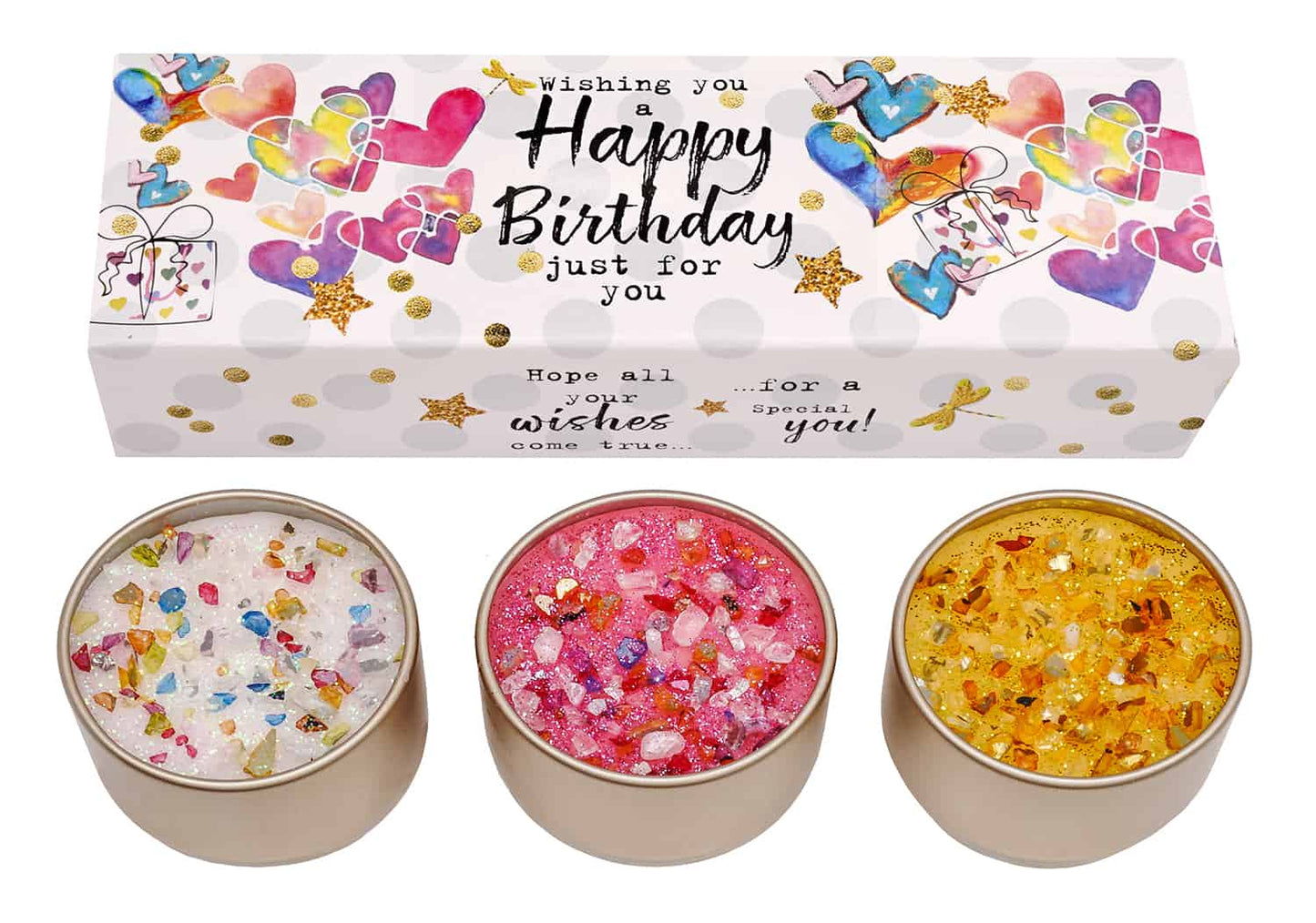 Best Kept Secrets Just Because | Happy Birthday 3 Mini Candle Set