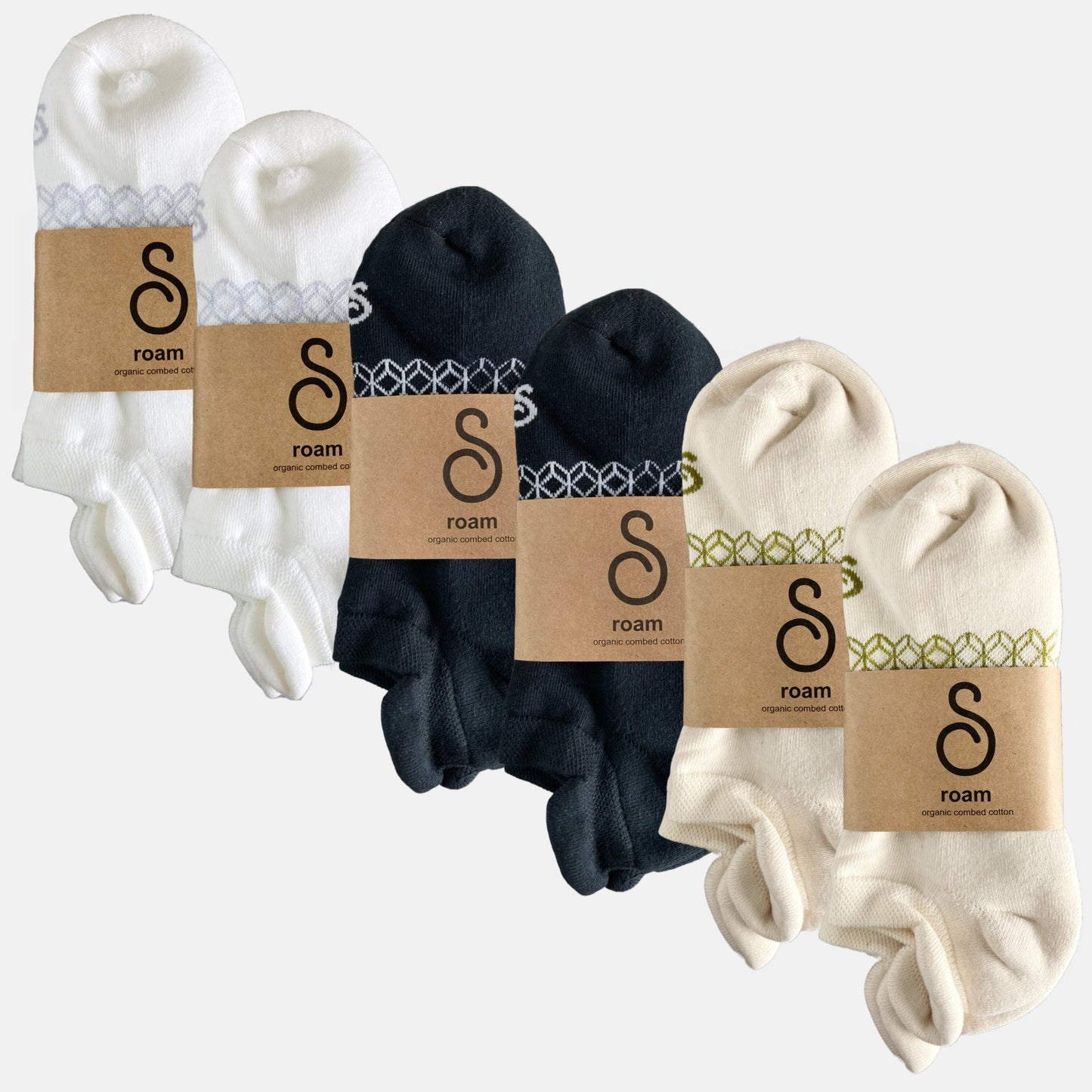 trainer socks - organic combed cotton