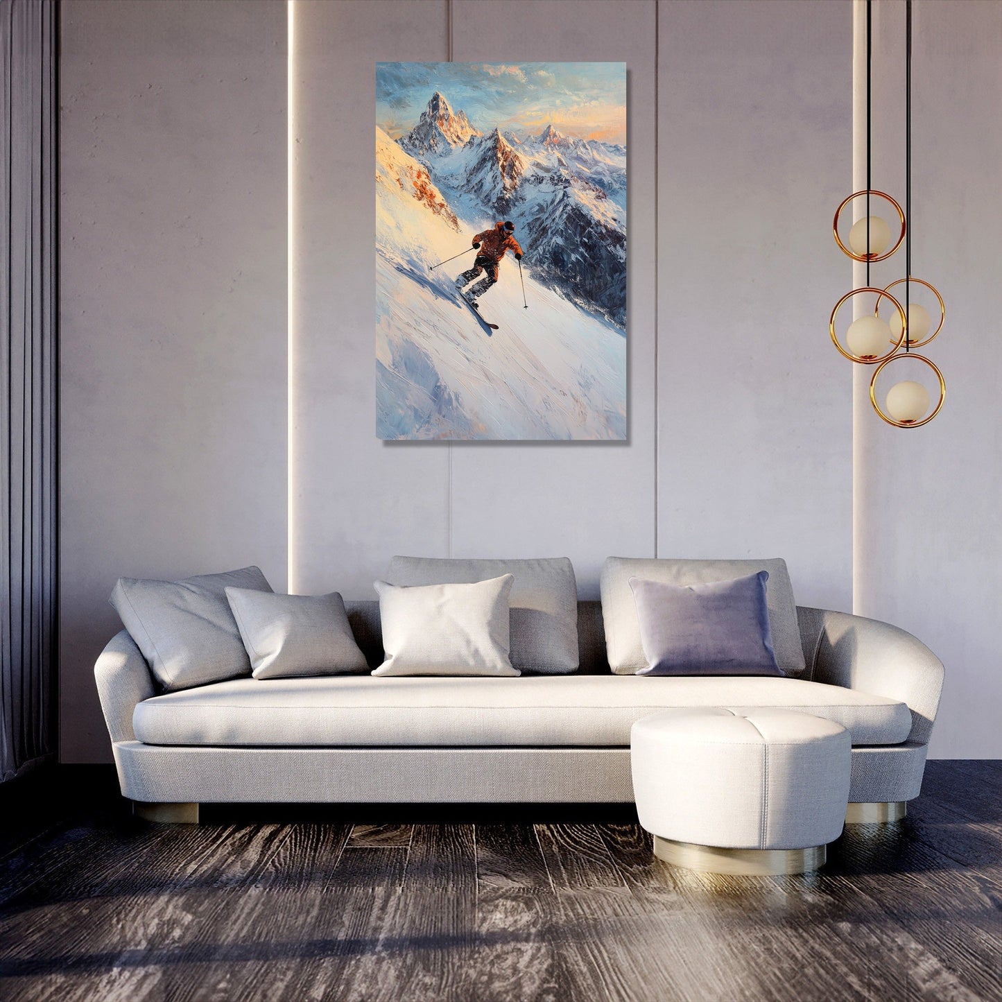 Alpine Adventure Golden Canvas