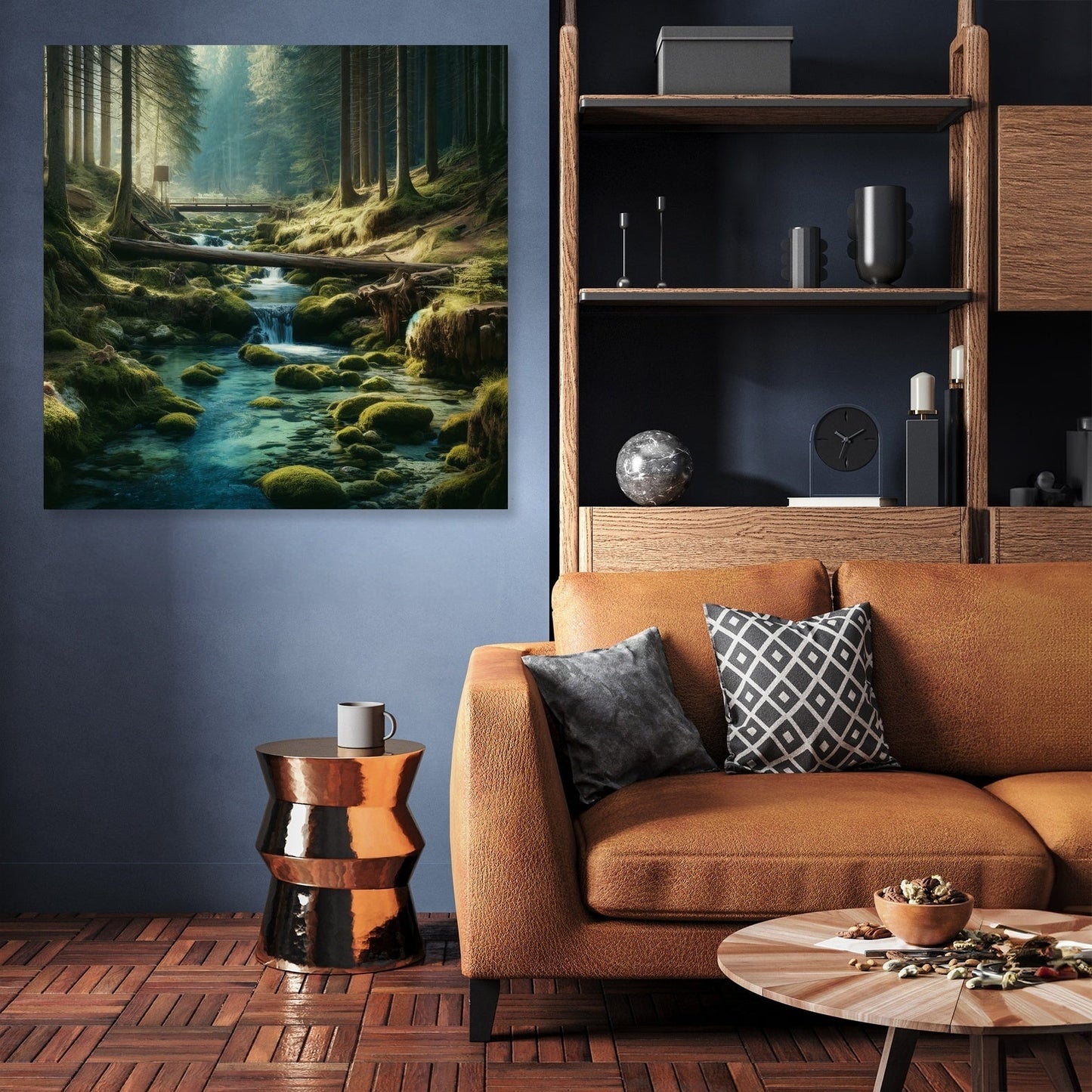 Forest Stream Serenity Canvas