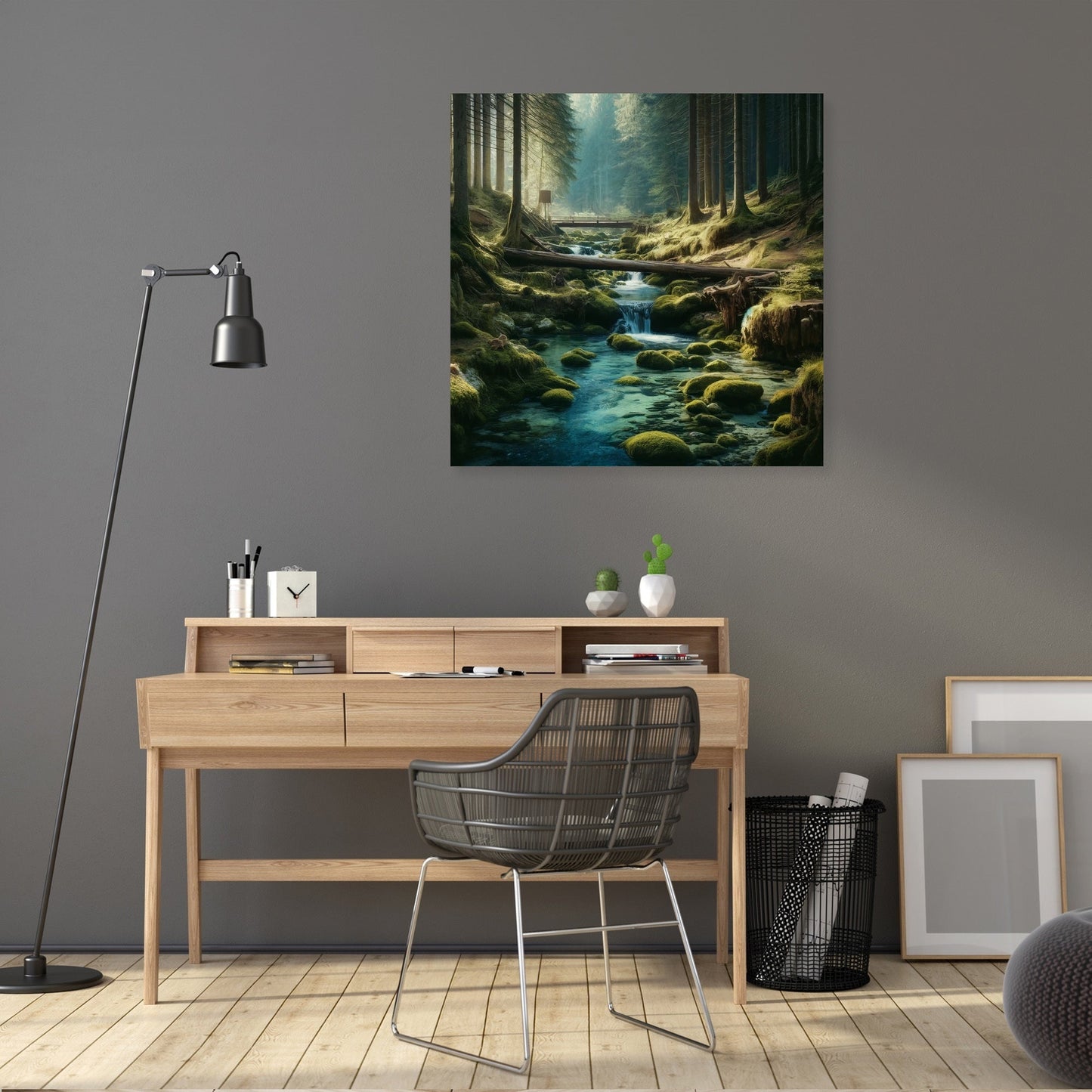Forest Stream Serenity Canvas