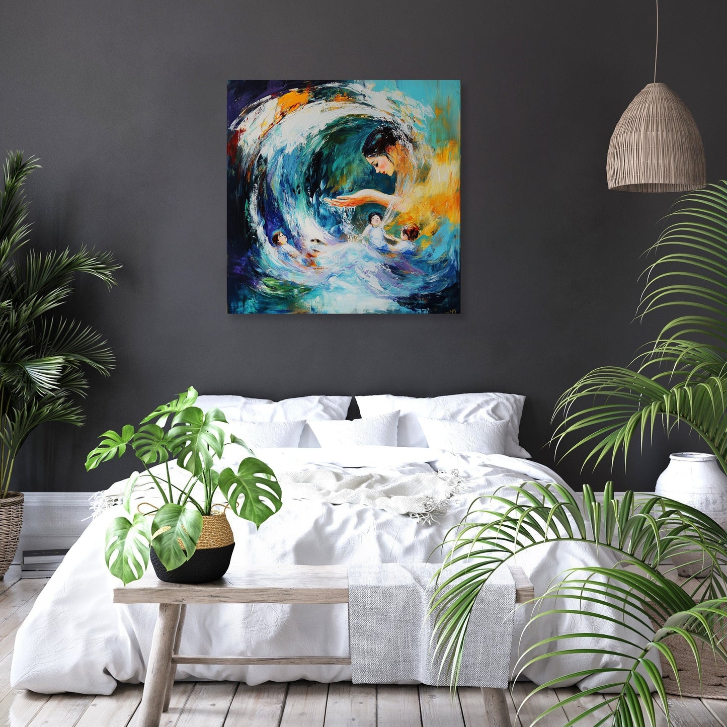 Oceanic Motherhood Canvas