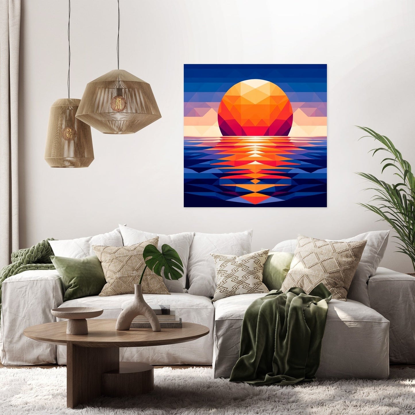 Sunset Symmetry Canvas