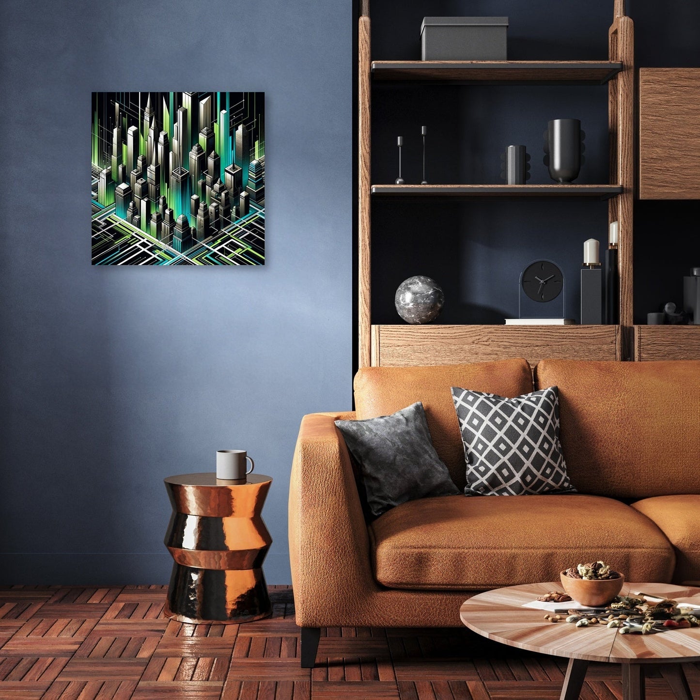 Neon Metropolis Canvas