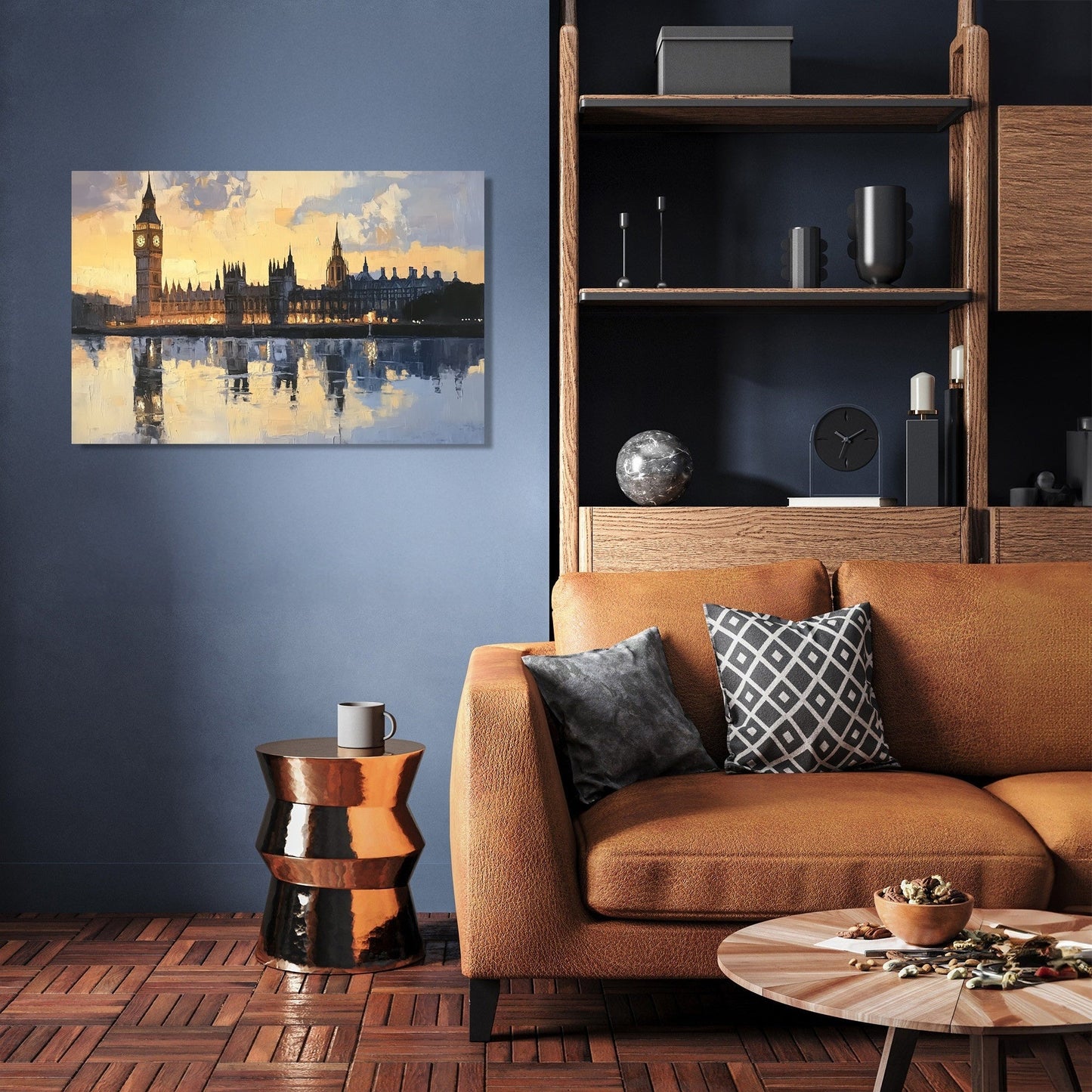 Golden Majesty of Big Ben Canvas