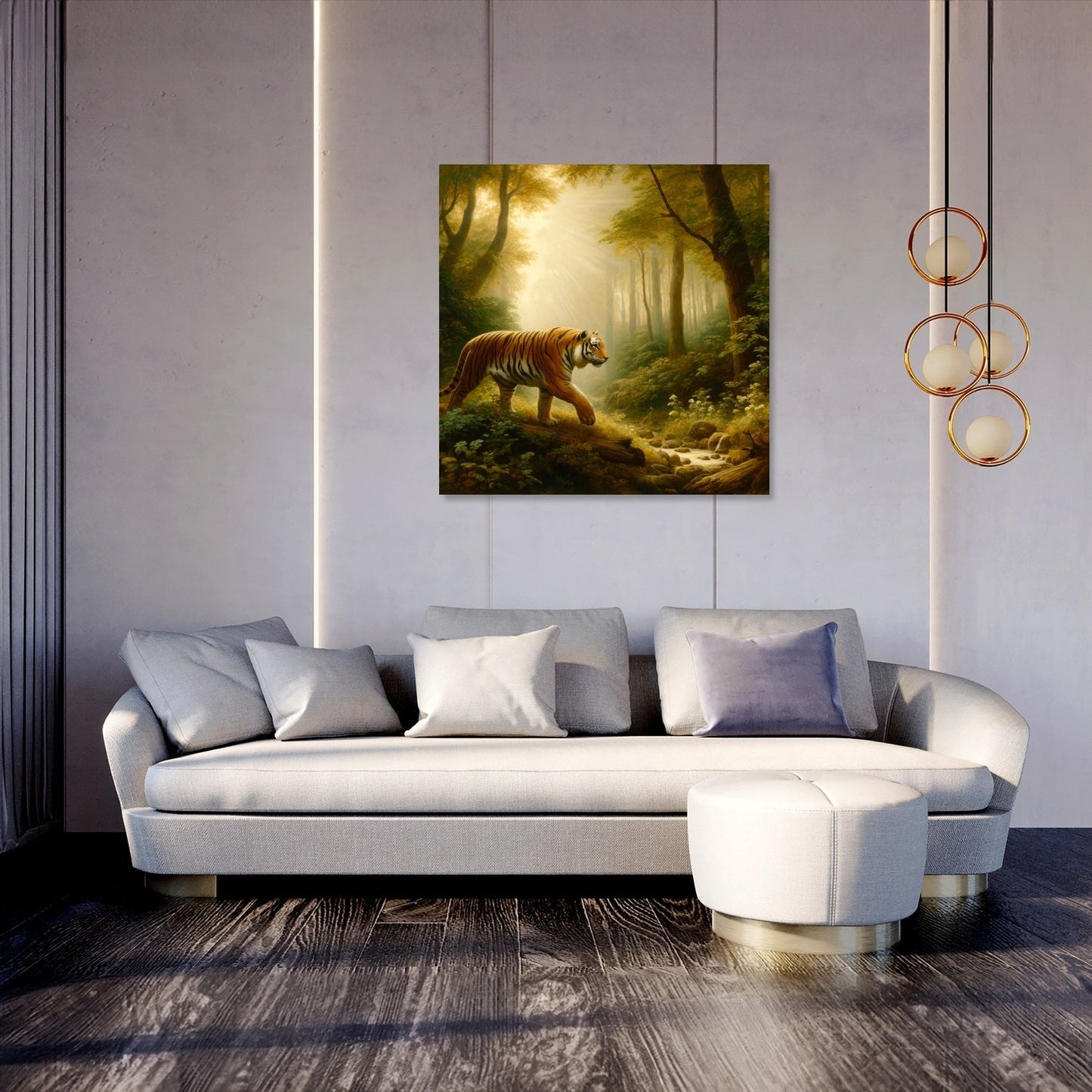 Classical Forest Tiger Canvas
