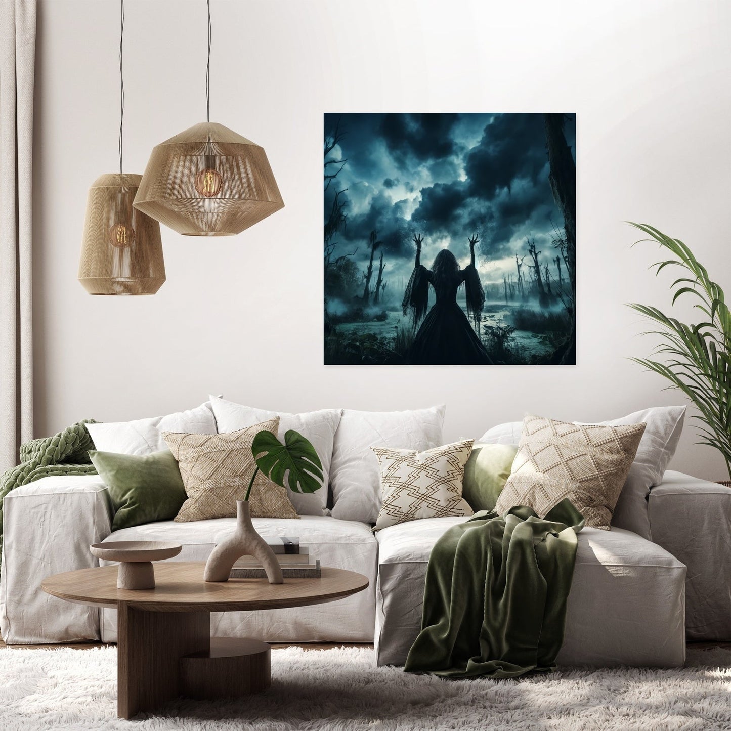 Swamp Witch's Spell Canvas