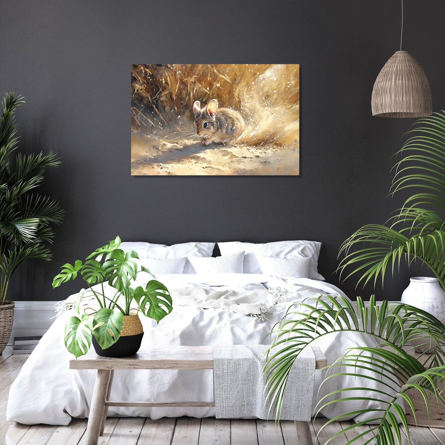 Chinchilla in Sunlit Canvas