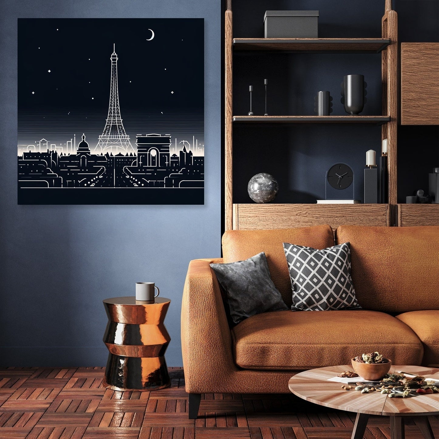 Silhouettes of Parisian Nights Canvas
