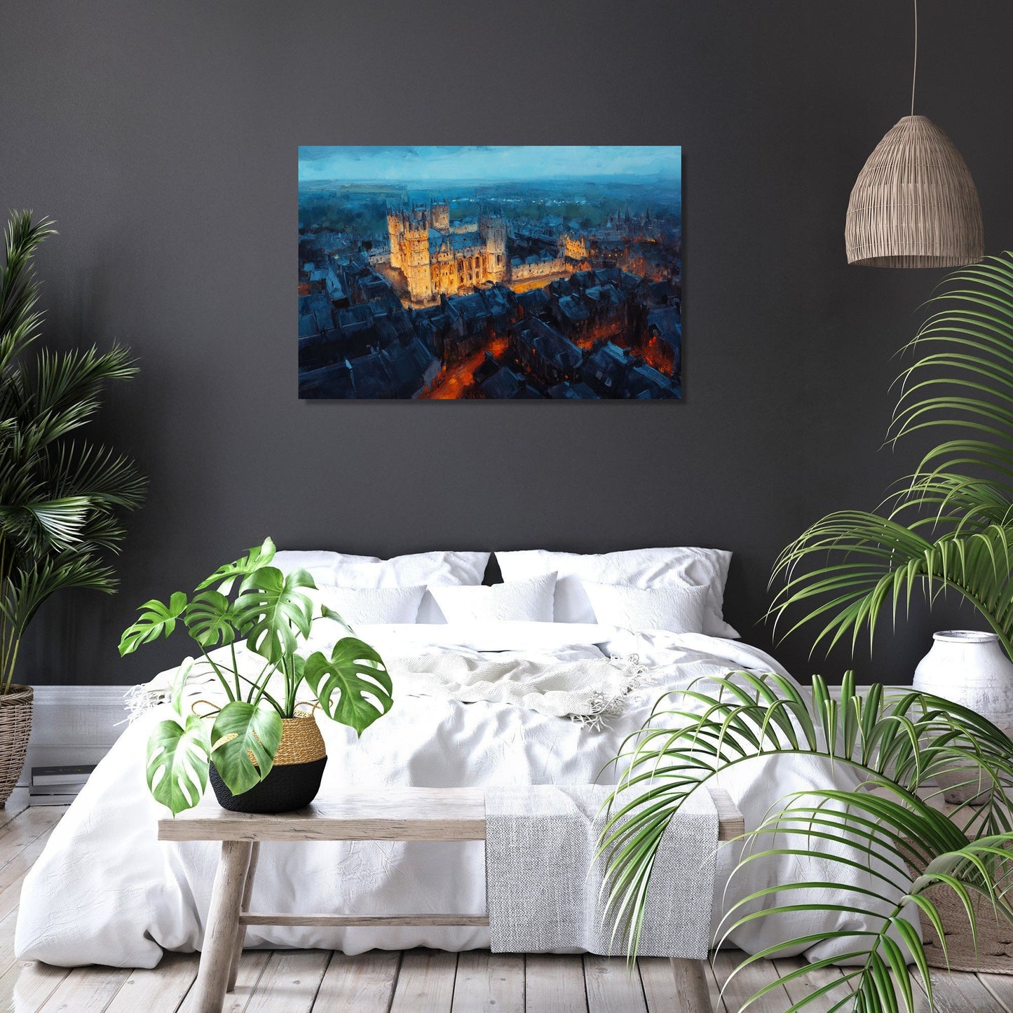 Lincoln Castle Twilight Canvas