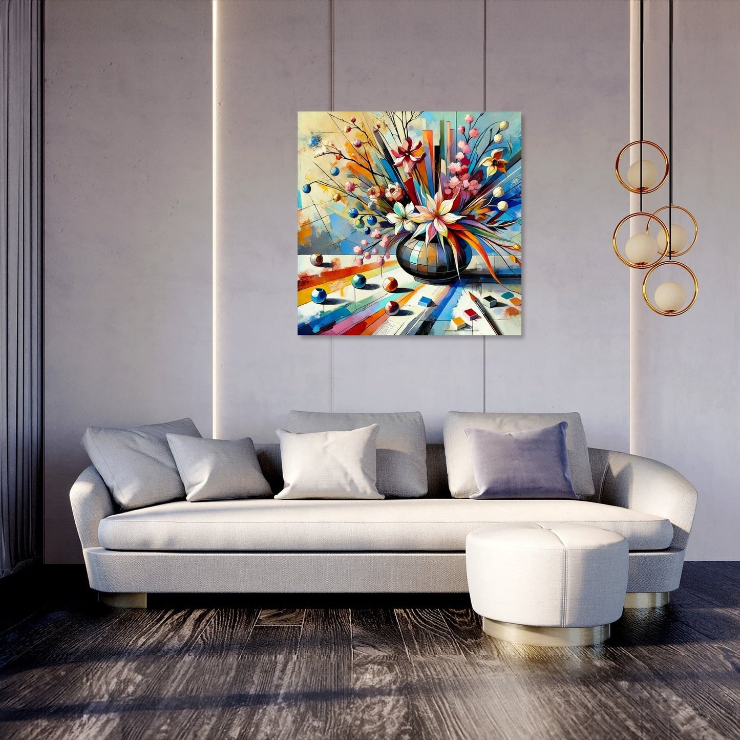 Abstract Ikebana Canvas