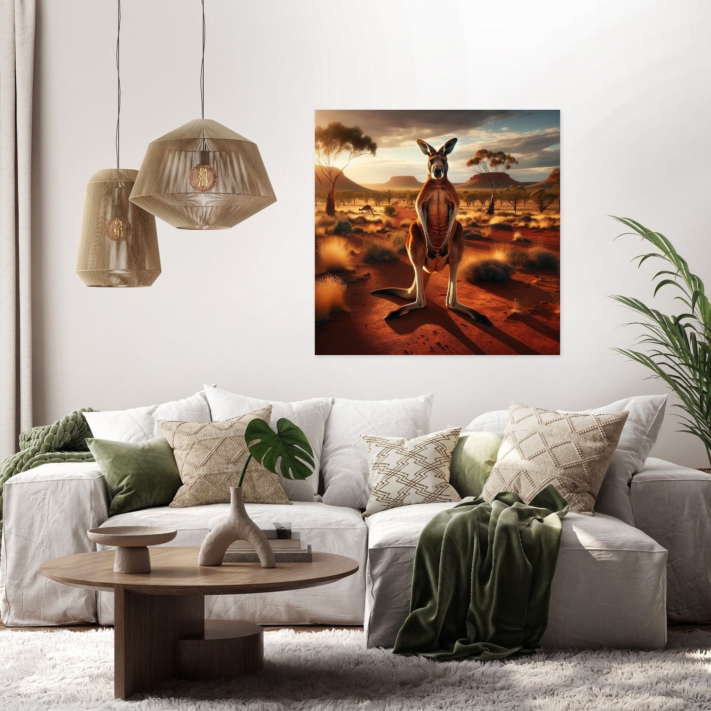 Outback Kangaroo Canvas