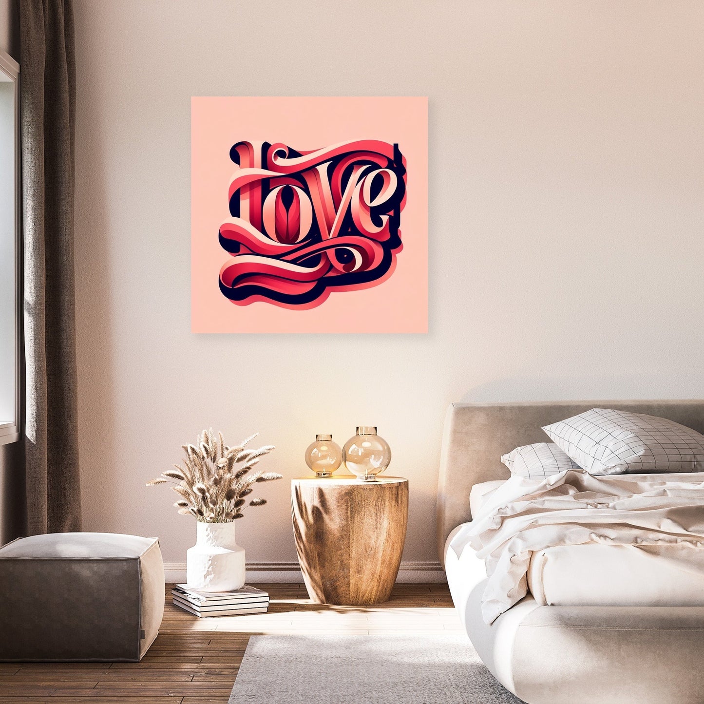 Typography Love Canvas