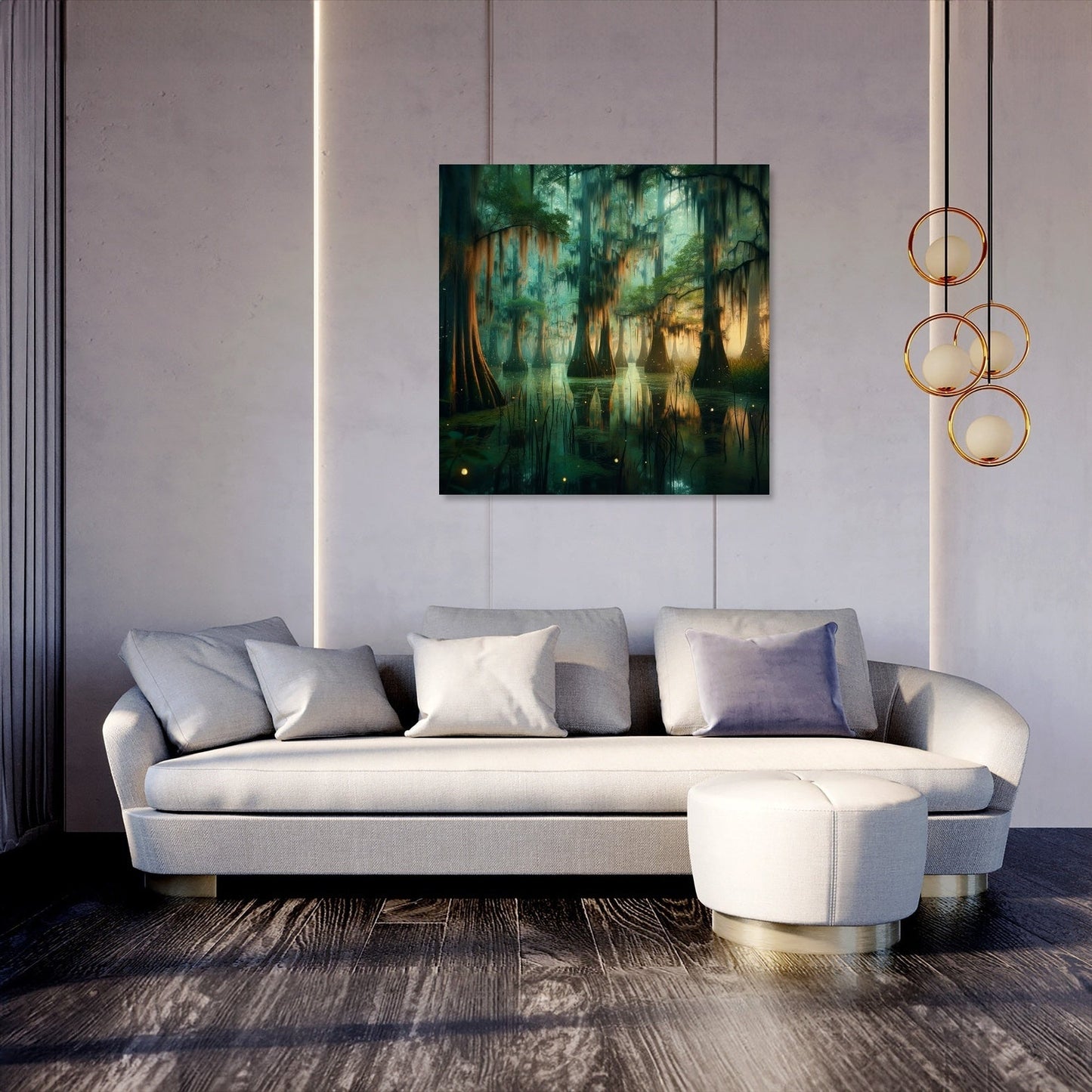 Dusk Swamp Enchantment Canvas