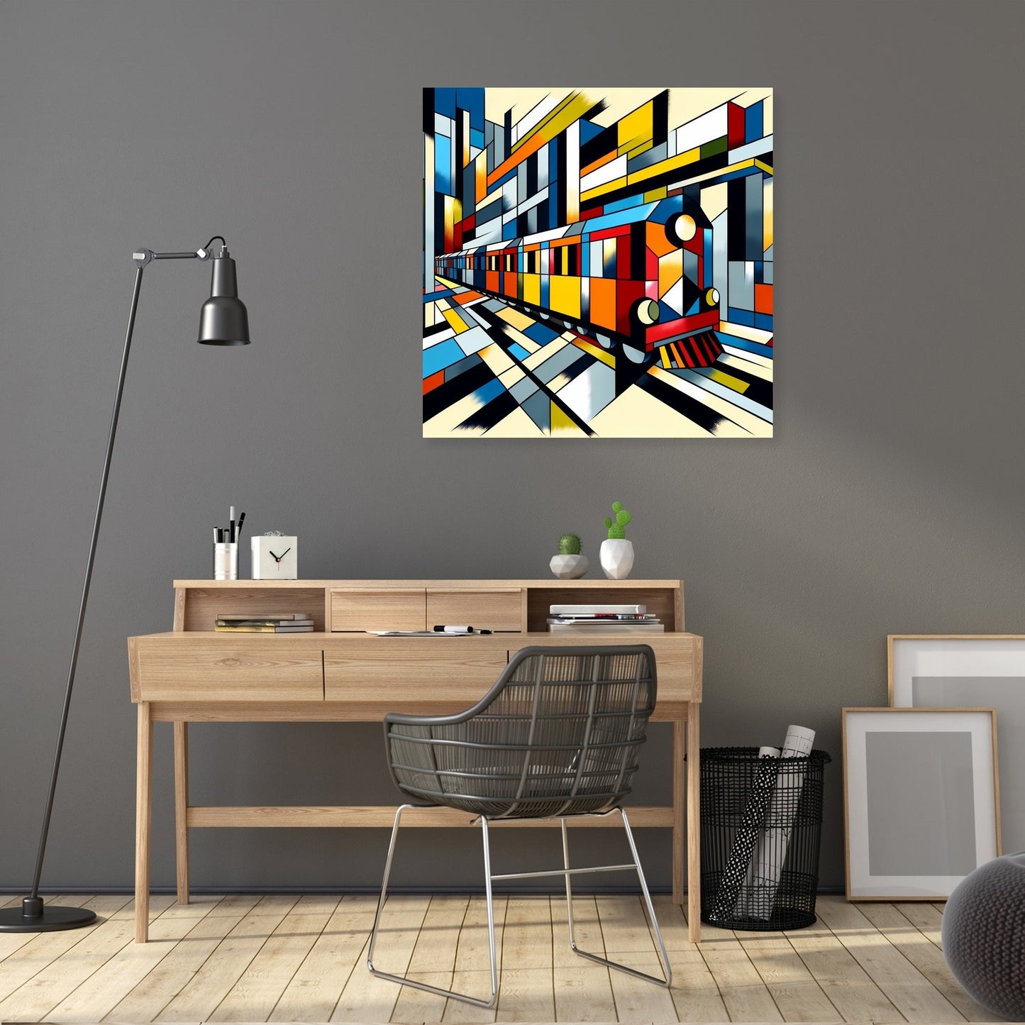 Cubist Conveyance Canvas