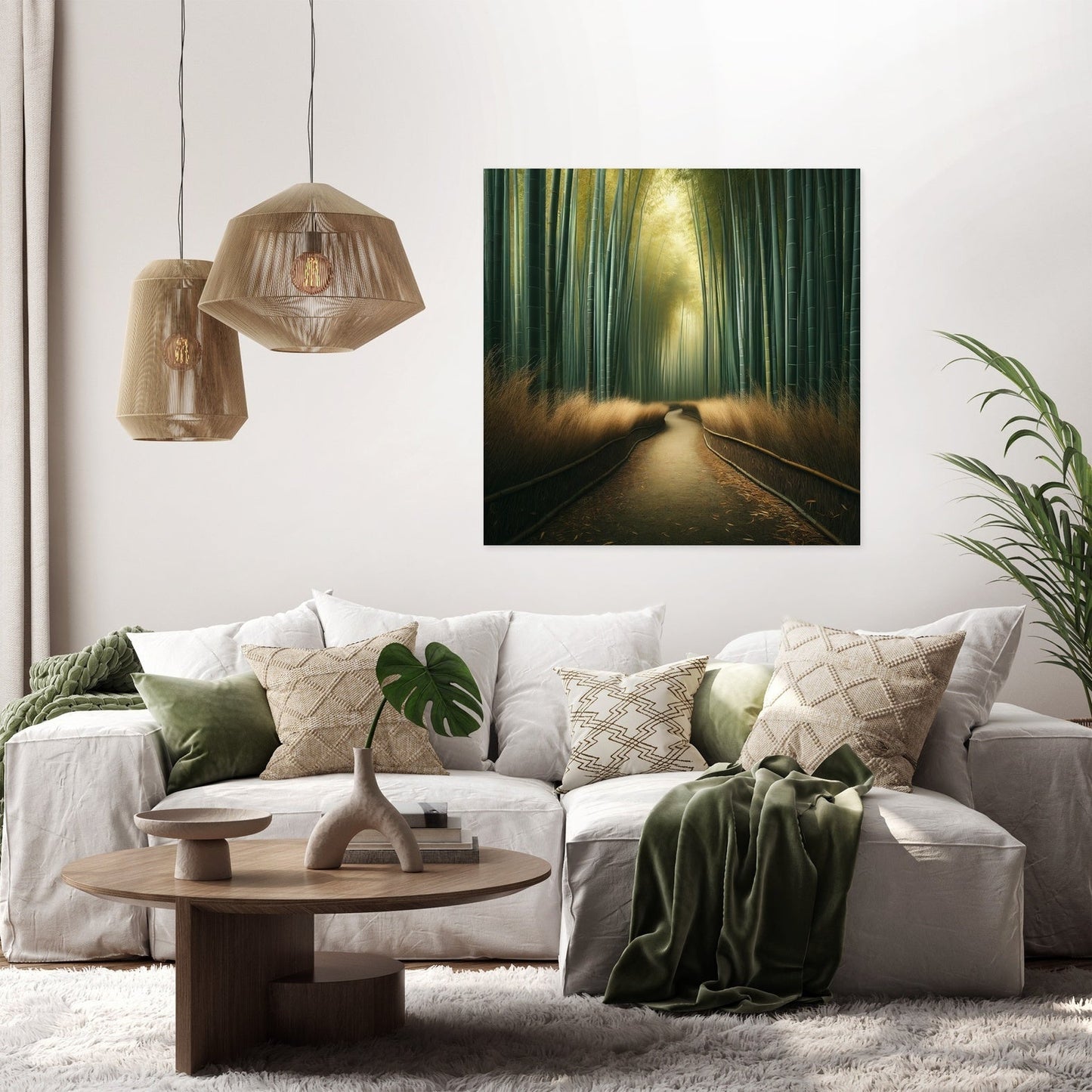 Serene Bamboo Grove Canvas
