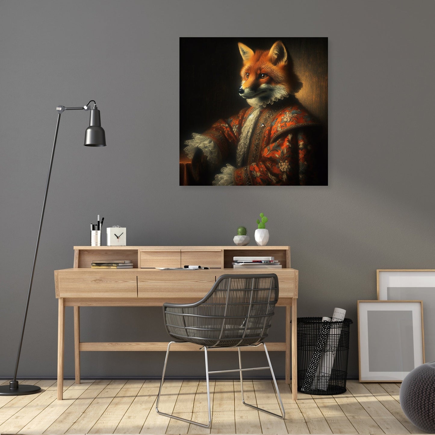 Regal Fox in Twilight Canvas