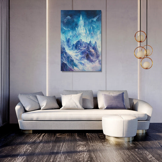 Enigmatic Crystal Castle Canvas