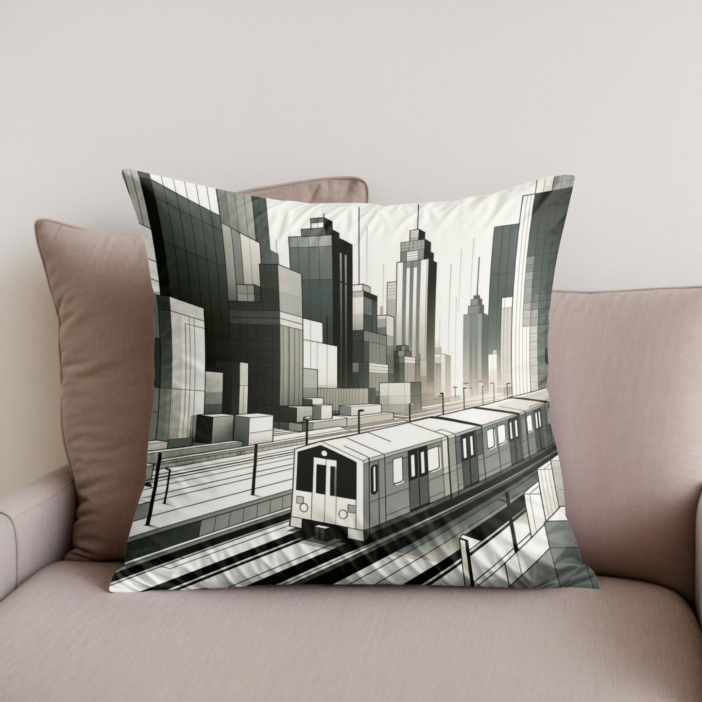 Urban Pulse Cotton Cushion