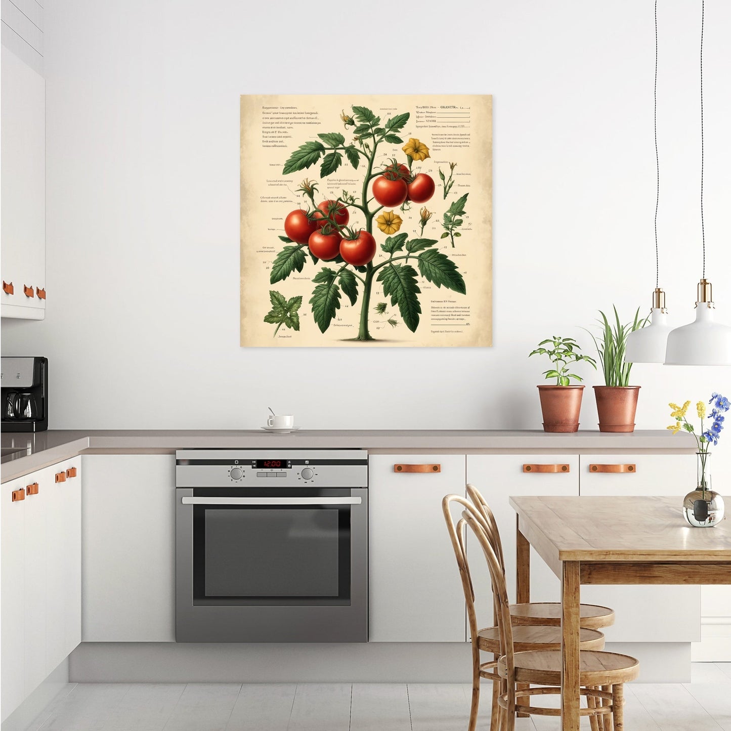 Heirloom Tomato Botanical Canvas
