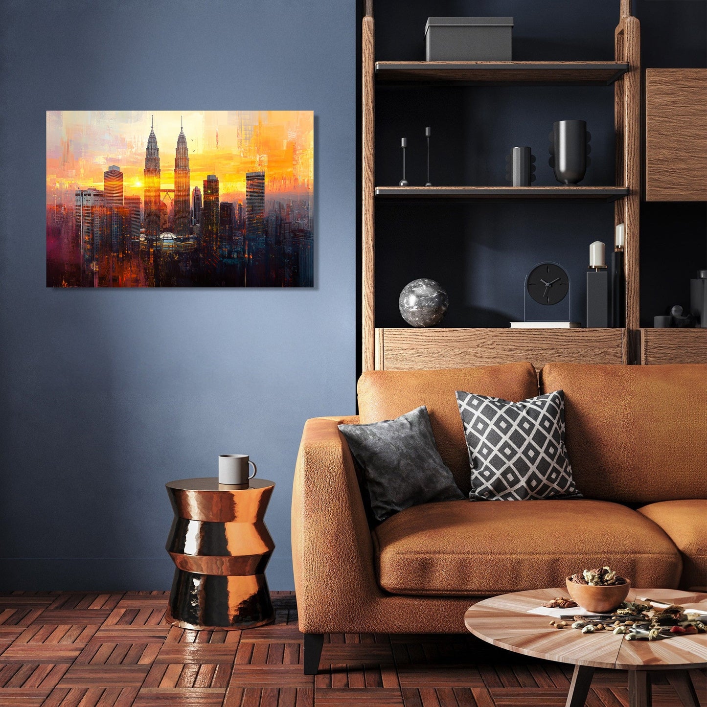 Petronas Towers Twilight Canvas