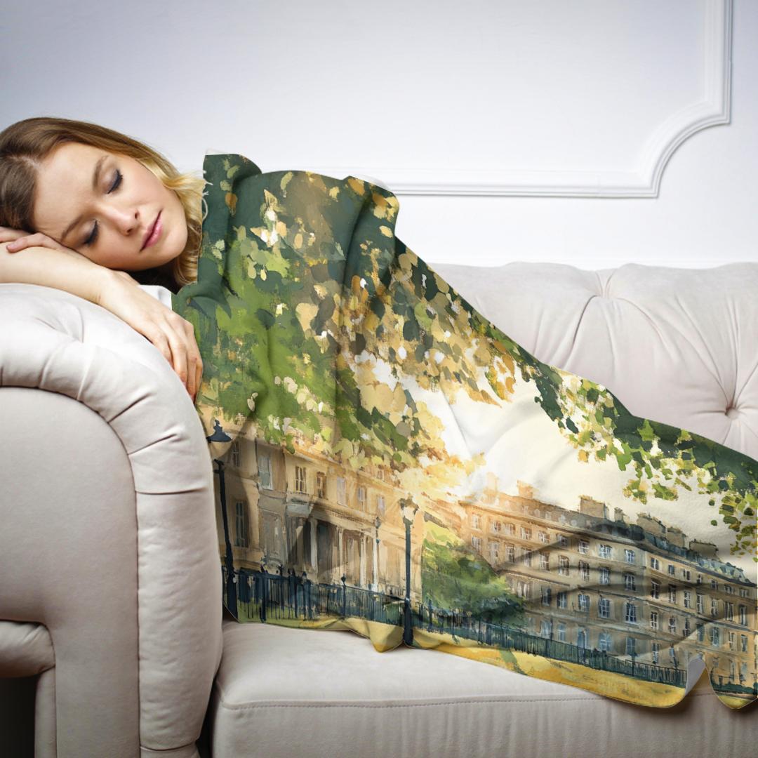 Radiant Royal Crescent Blanket