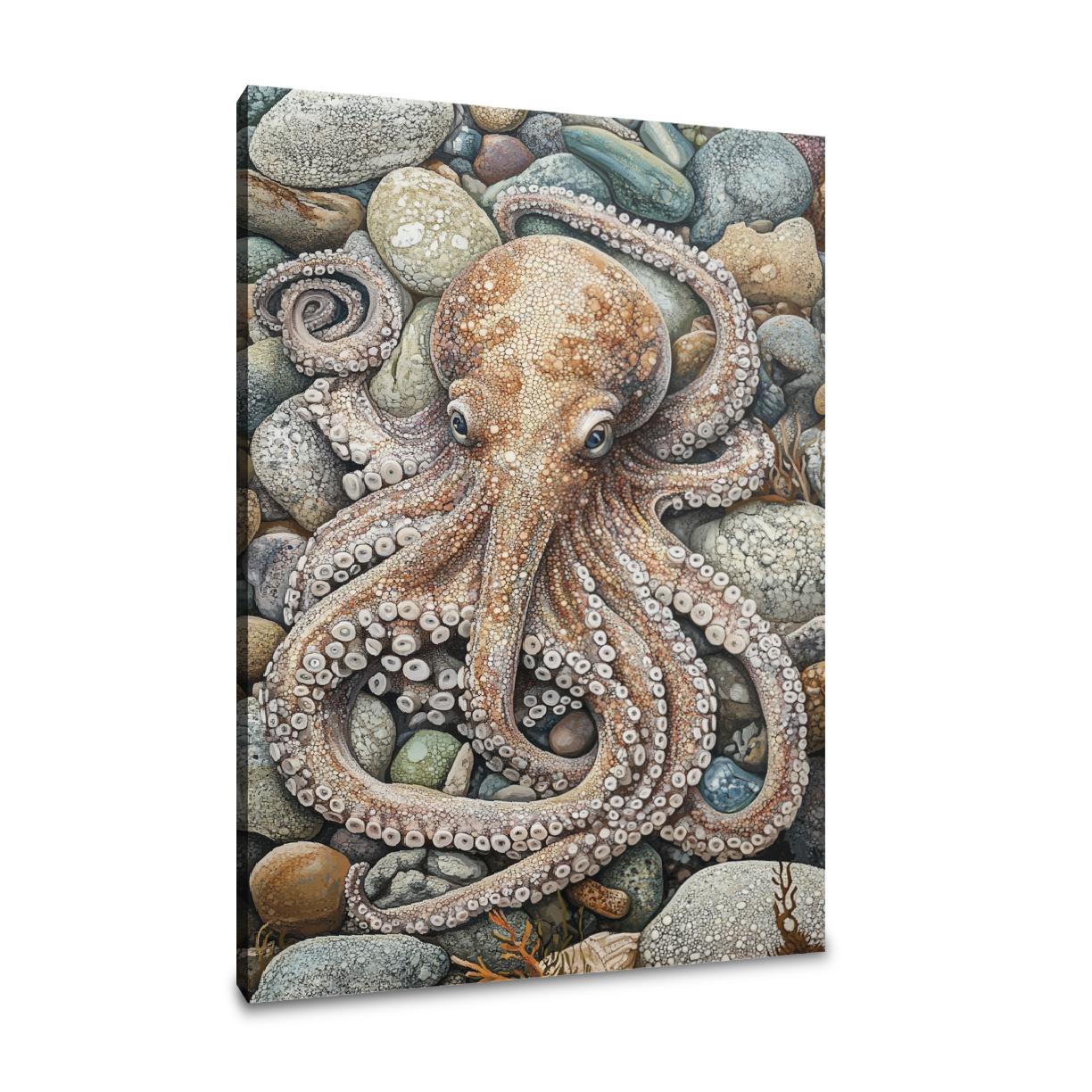Camouflaged Octopus Canvas