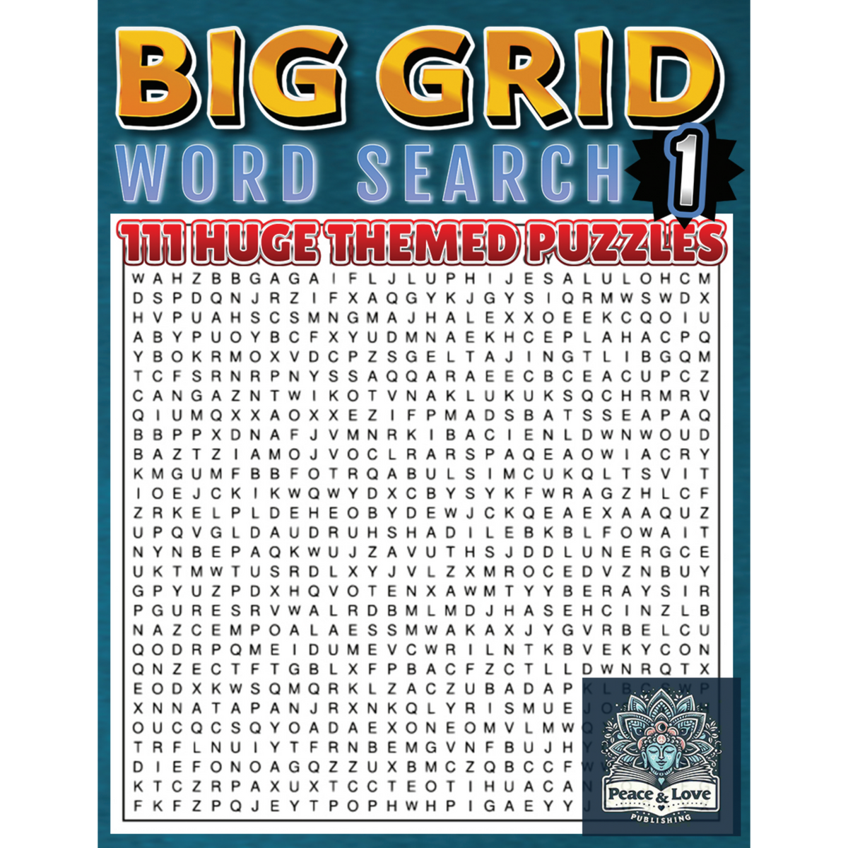 BIG GRID Word Search - 111 HUGE Themed Puzzles