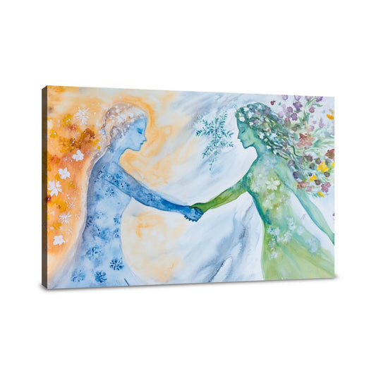 Handshake of Seasons Canvas
